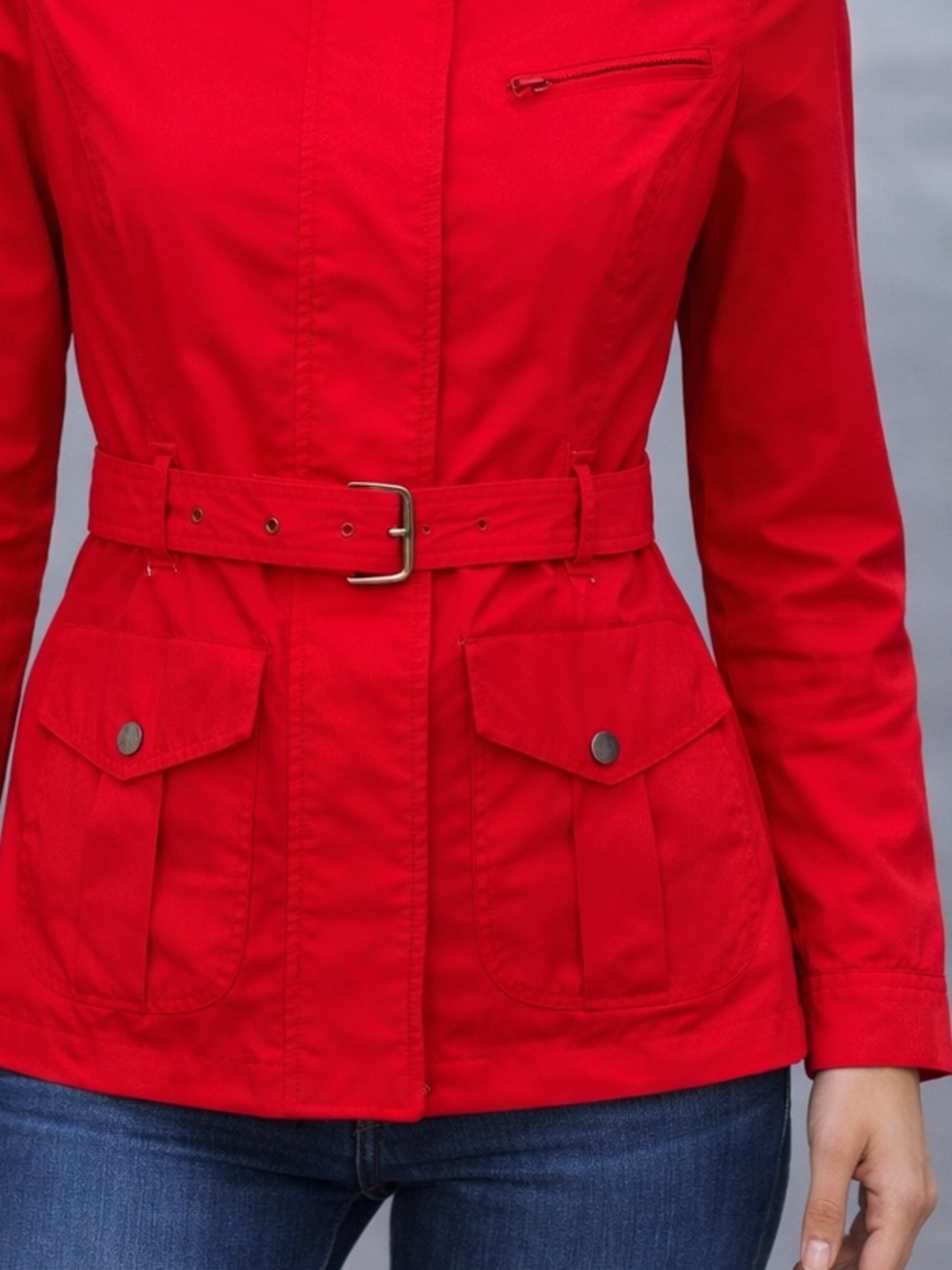 Women’s Lightweight Red Jacket - Picture 3 of 9